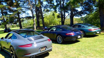 Porsche 911's at Carmel Porsche Werks Reunion , Carmel. California, USA