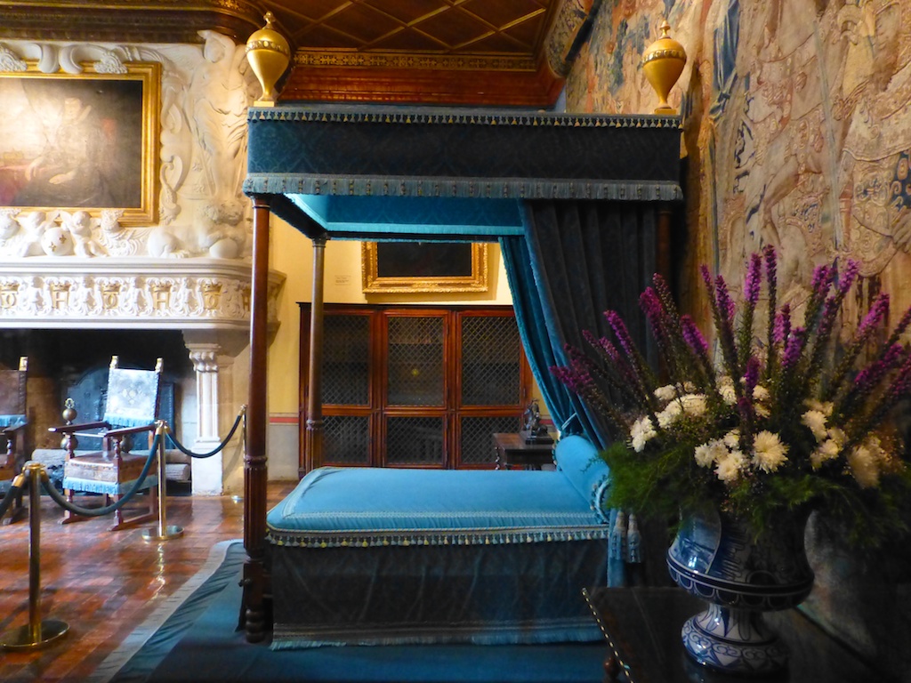 A bedroom at Chateau de Chenonceau, Loire Valley, France