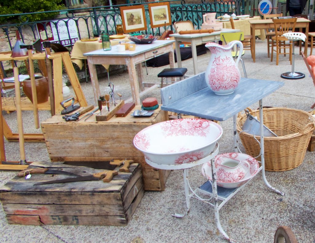 Antiques at L'Isle-sur-la-Sorgue Spring antiques fair, Luberon, Provence, France