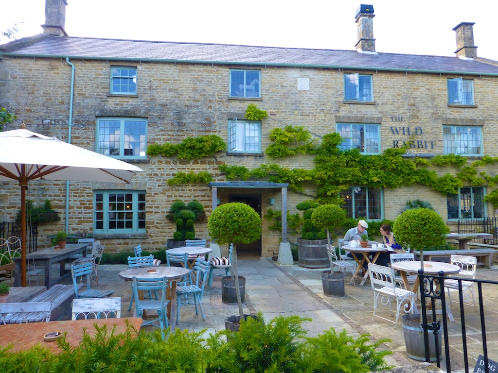 At The Wild Rabbit Inn, Kingham, the Cotswolds, England