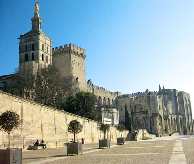 Place du Palais, by Palais des papes, Avignon, Provence, France