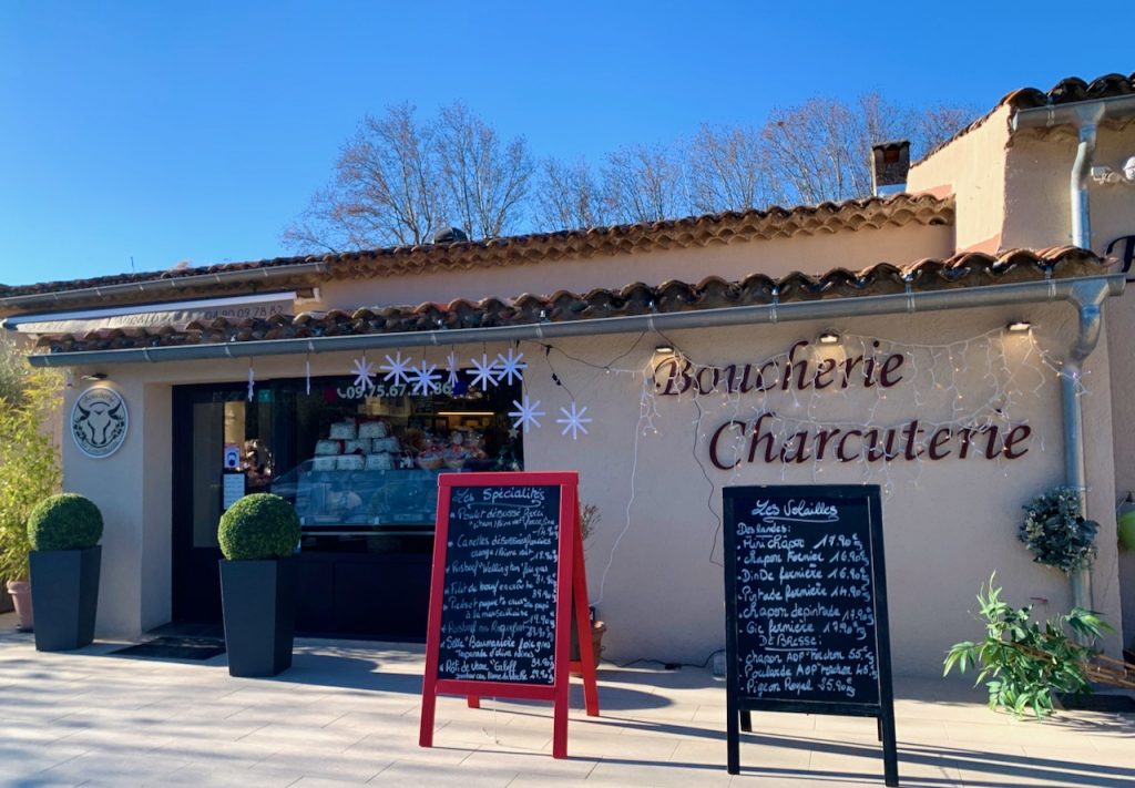 Christmas at Boucherie de Lourmarin, Luberon, Provence, France