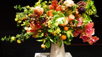 Bouquets of Art, David Stark floral arrangement, De Young Museum, San Francisco