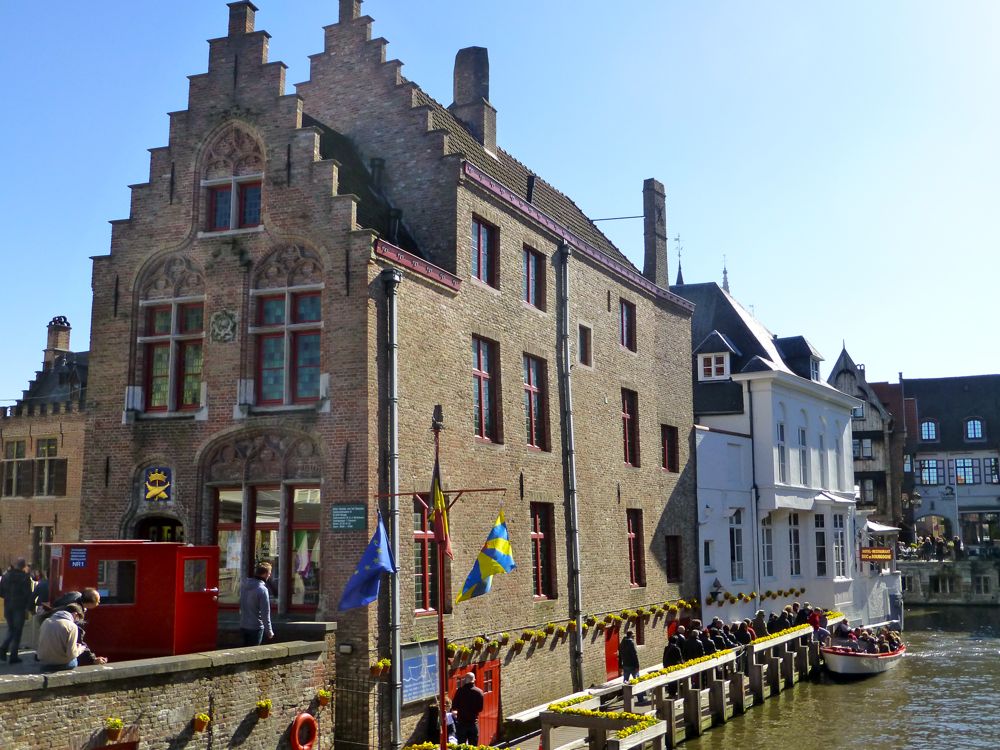 Canal tours in Bruges, Belgium