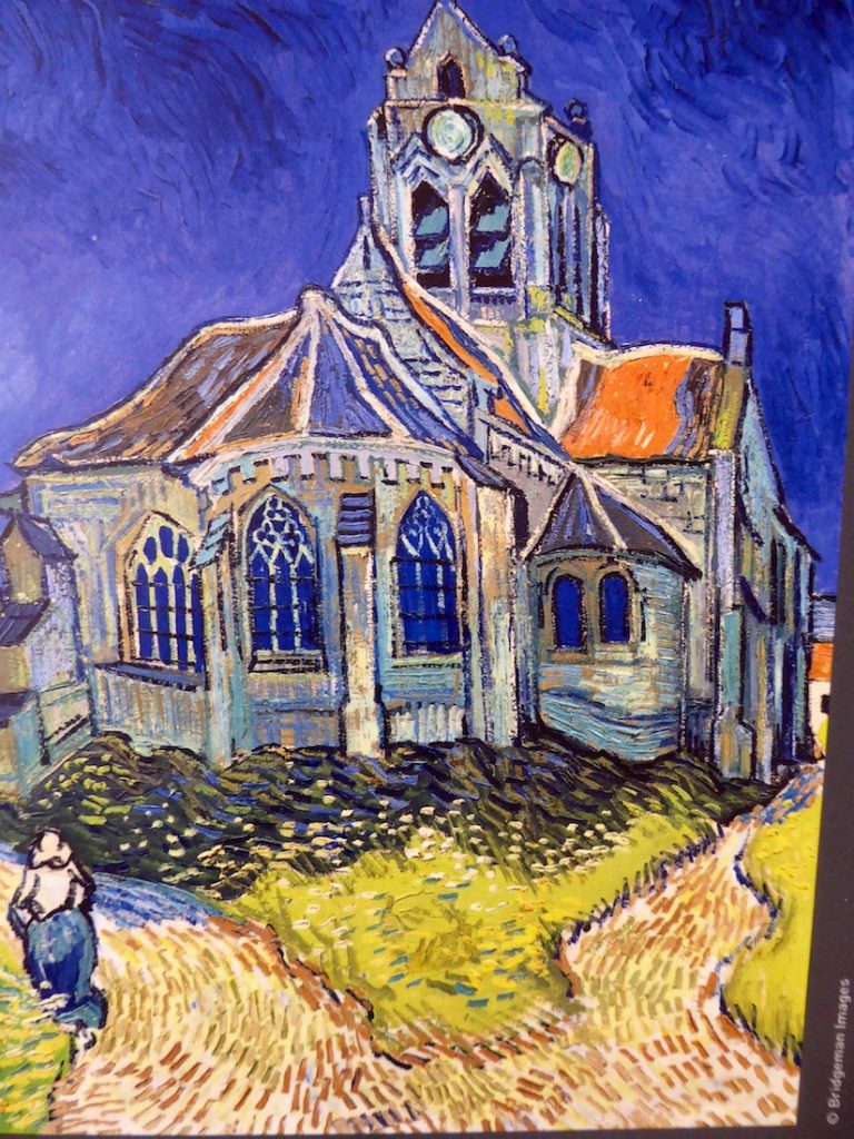 Carrières de Lumières 2019, L'église d'Auvers-sur-Oise vue du chevet by Van Gogh