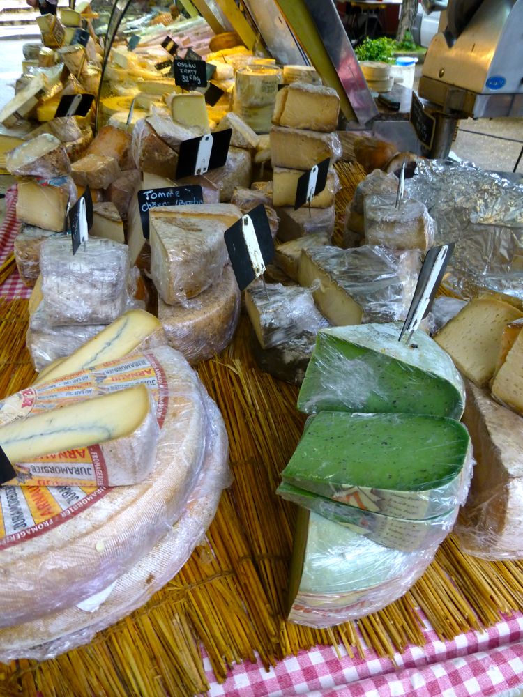 Cheese at Lourmarin's market Luberon, Provence, France