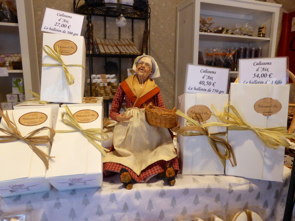 Marché de Noël calissons & Santon in Aix en Provence, Bouche du Rhone, Provence, France