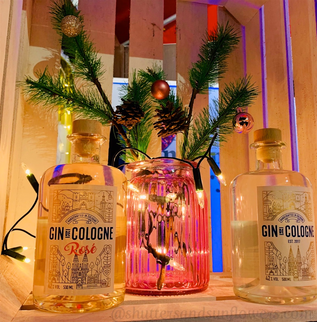 Local Gin for sale at the Cologne Christmas market