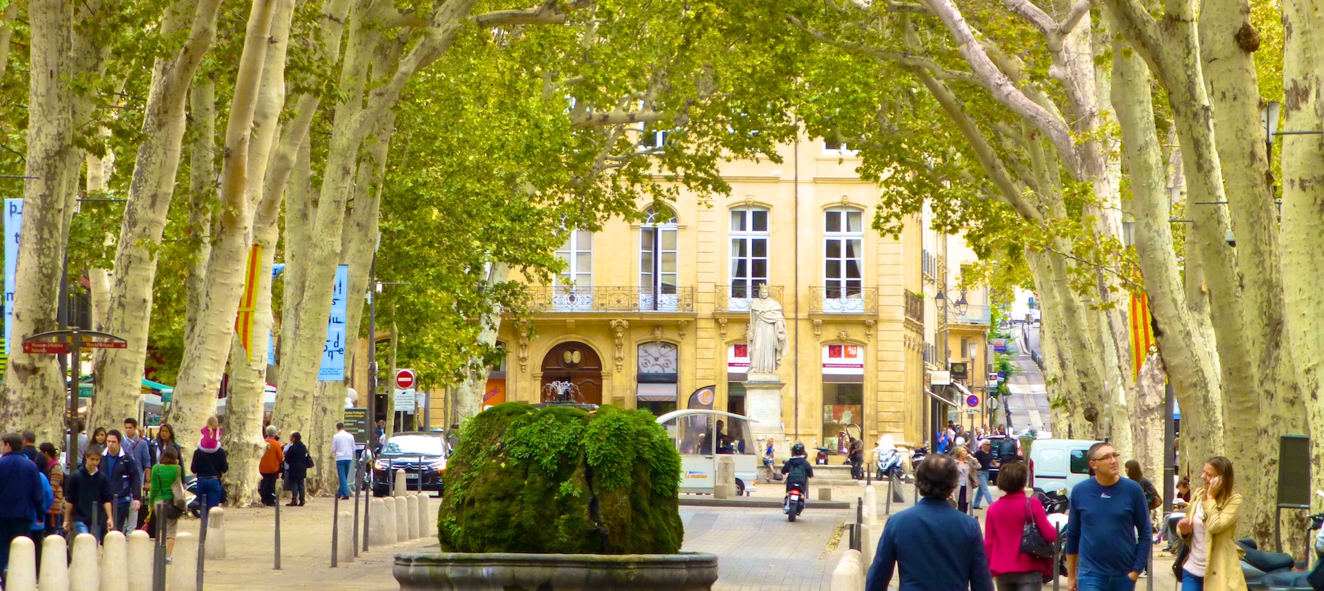 Cours Mirabeau, Aix-en-Provence, Provence, France