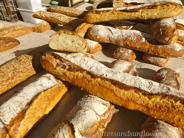 Crusty French baguettes, the taste of Provence