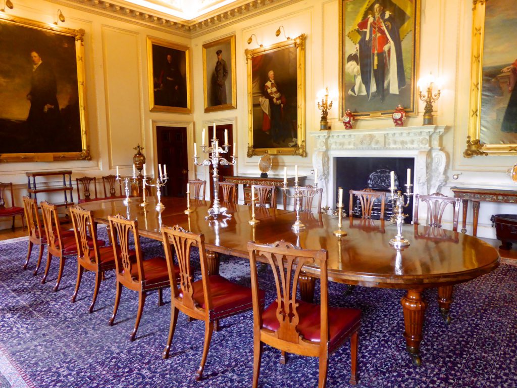 Dining room at Harewood House, Yorkshire, England