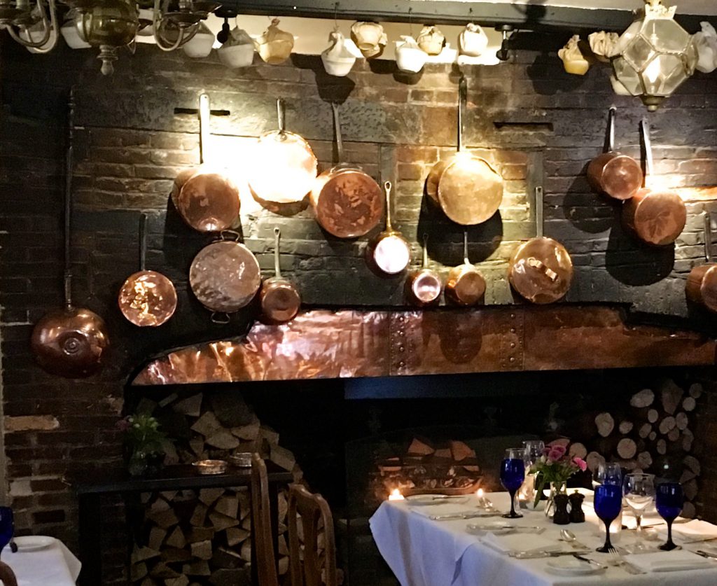 Dining room at The Spread Eagle Hotel, Midhurst, Sussex England