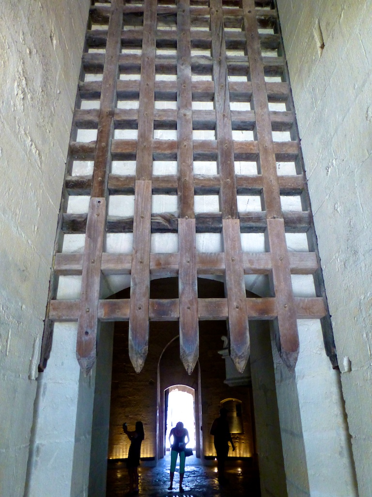 Drawbridge entry to the Constance tower, Aigues-Mortes, France