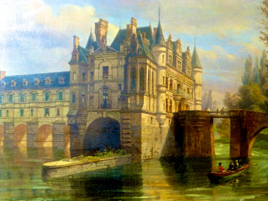 Earlier painting of Chateau de Chenonceau