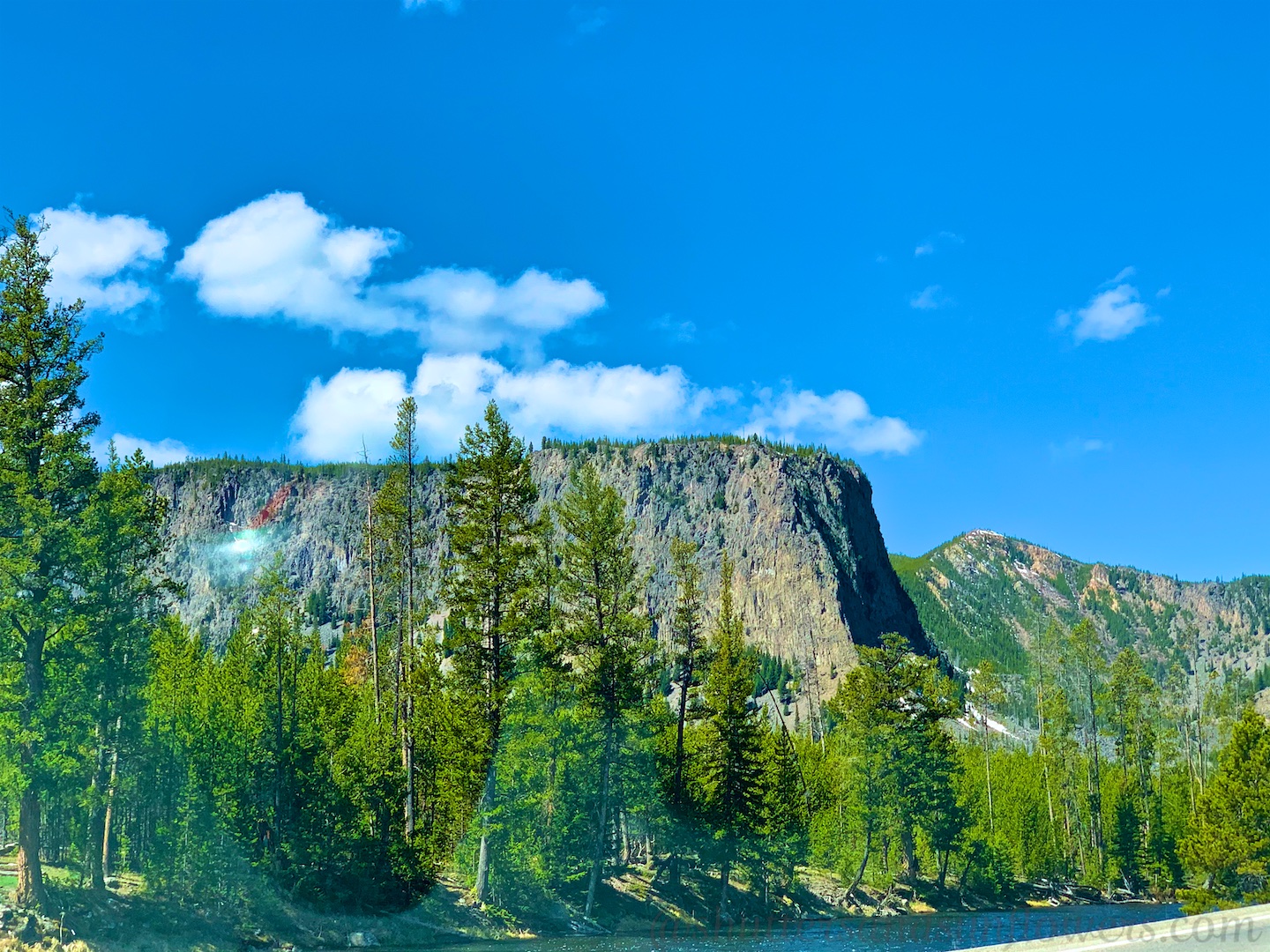 Edge of Yellowstone's Caldera by the Madison River, Yellowstone National Park, USA