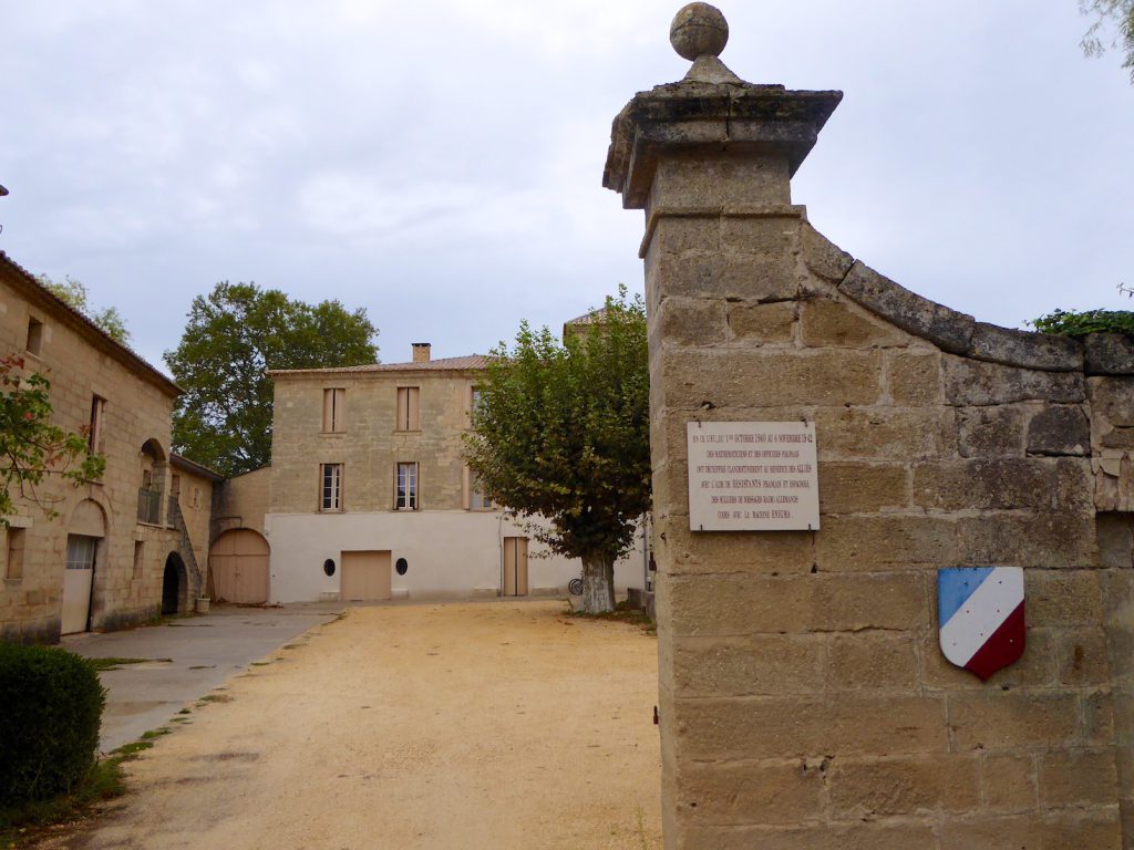 Entrance to Chateau Fouzes, Languedoc Roussillon, France