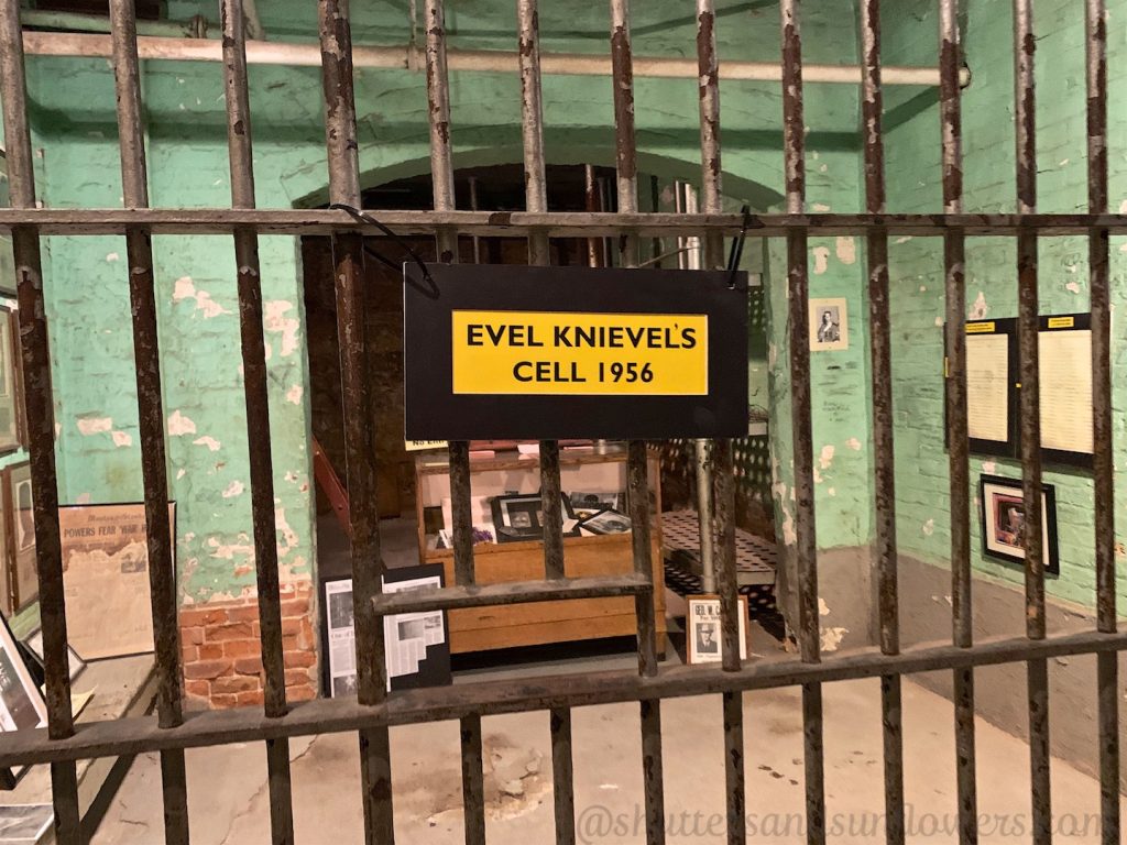 Evel 'Knievel's cell in Butte's old city jail, 'Butte Bastille'.