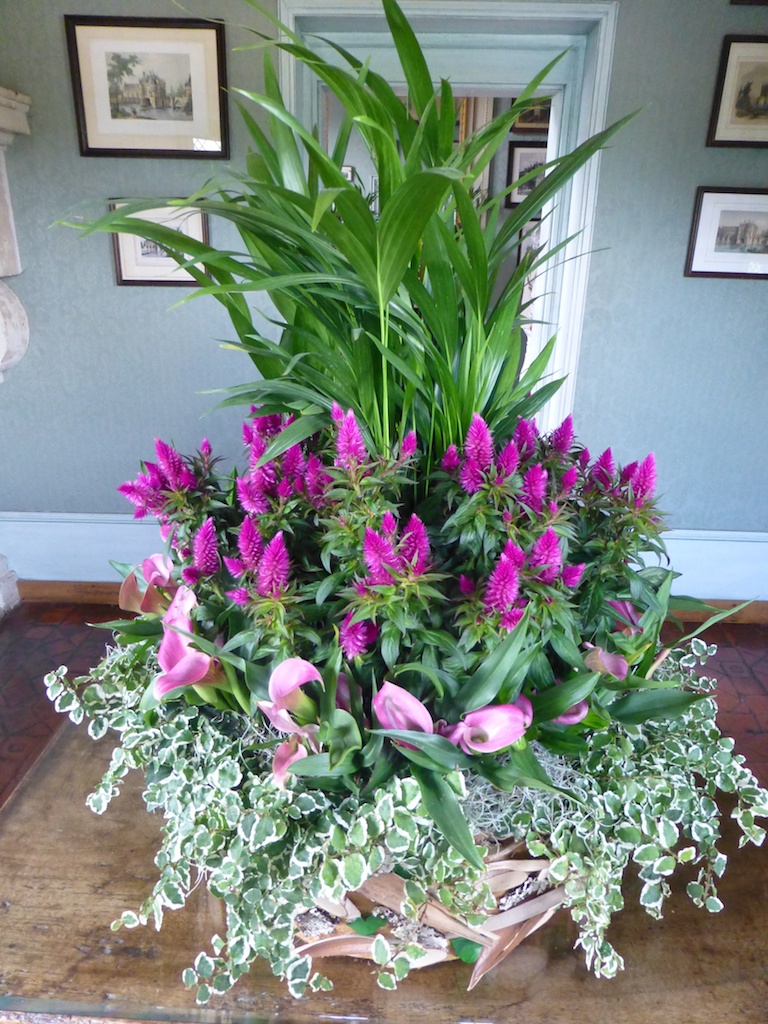 Flower arrangement in Chateau de Chenonceau, Loire Valley, France