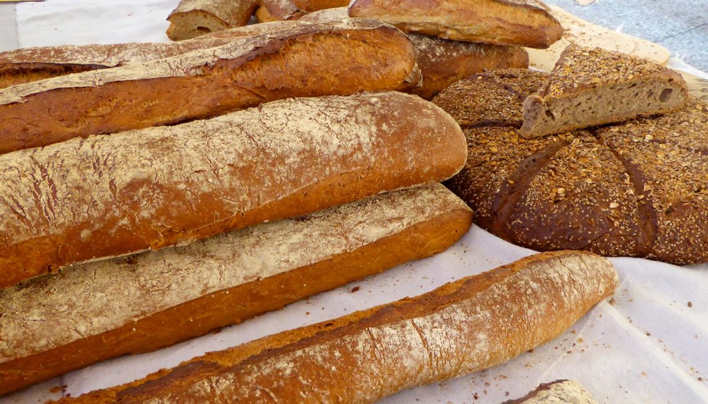 French baguettes in a Provence market