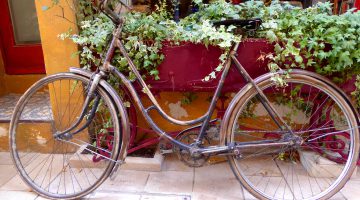 French bicycle in St Remy de Provence, Provence, France