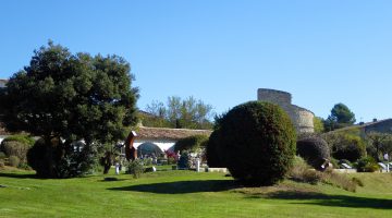 Garden at La Ferme Domaine de Capelongue, Bonnieux, Luberon, Provence, France