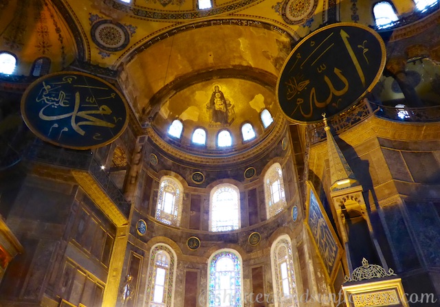 Half dome of the apse, Hagia Sophia, Istanbul, Turkey