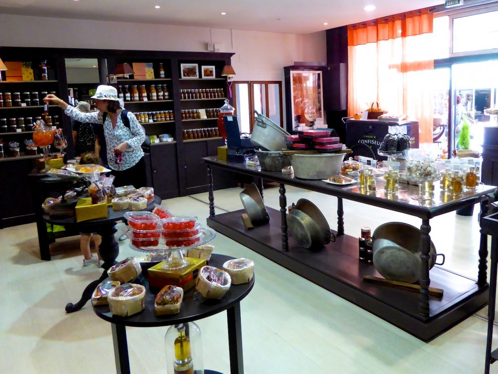 Inside candied fruit shop of Lilamand Confiseur, L'Isle-sur-la-Sorgue