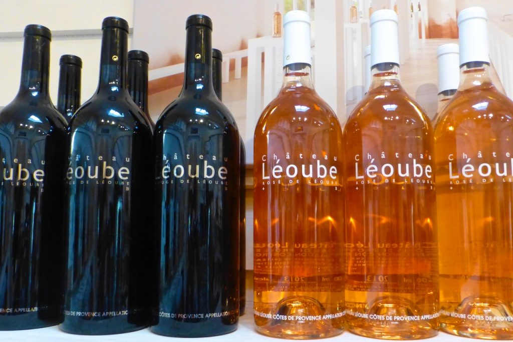 Léoube wine for sale at Daylesford Barns, Gloucestershire, The Cotswolds, UK