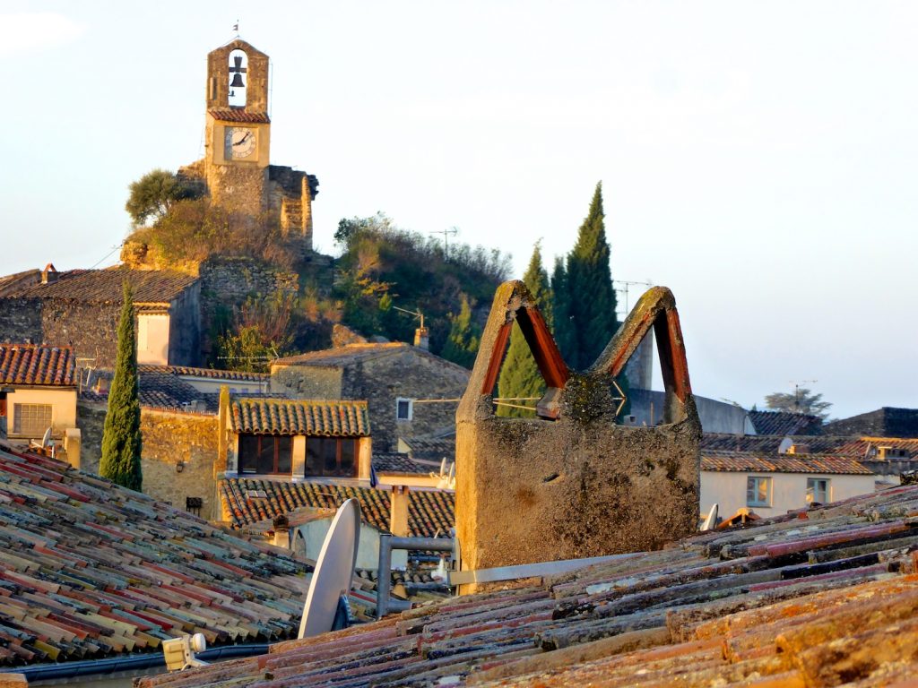 Lourmarin roof tops, where church bells tell the time