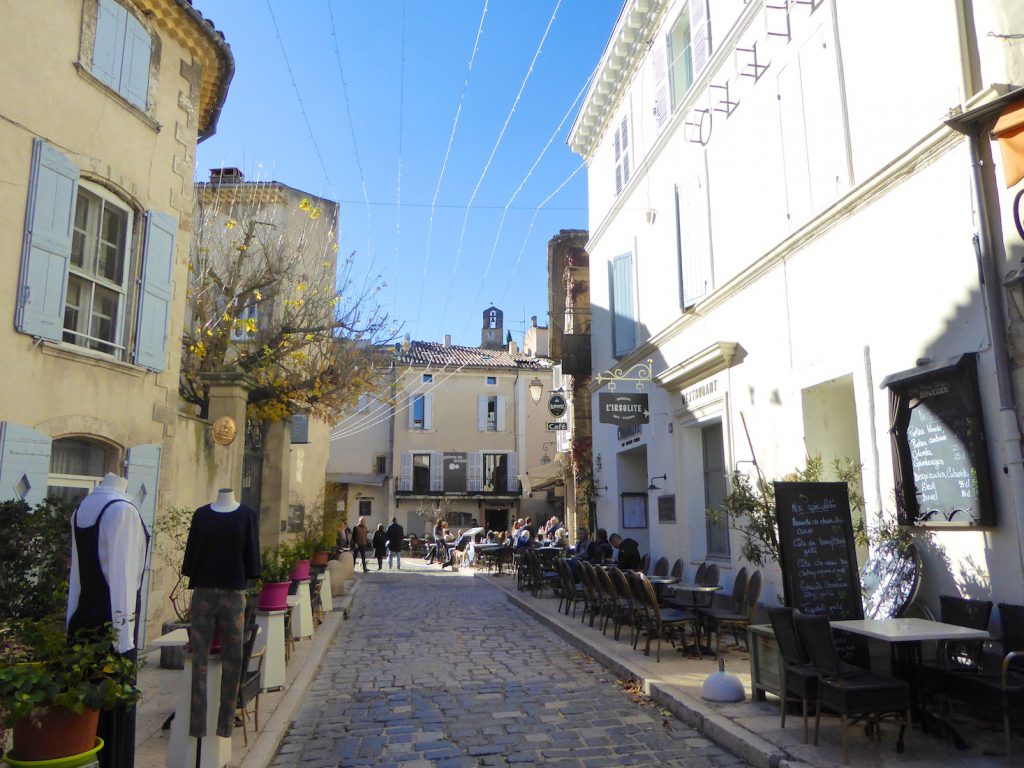 Lourmarin street in November