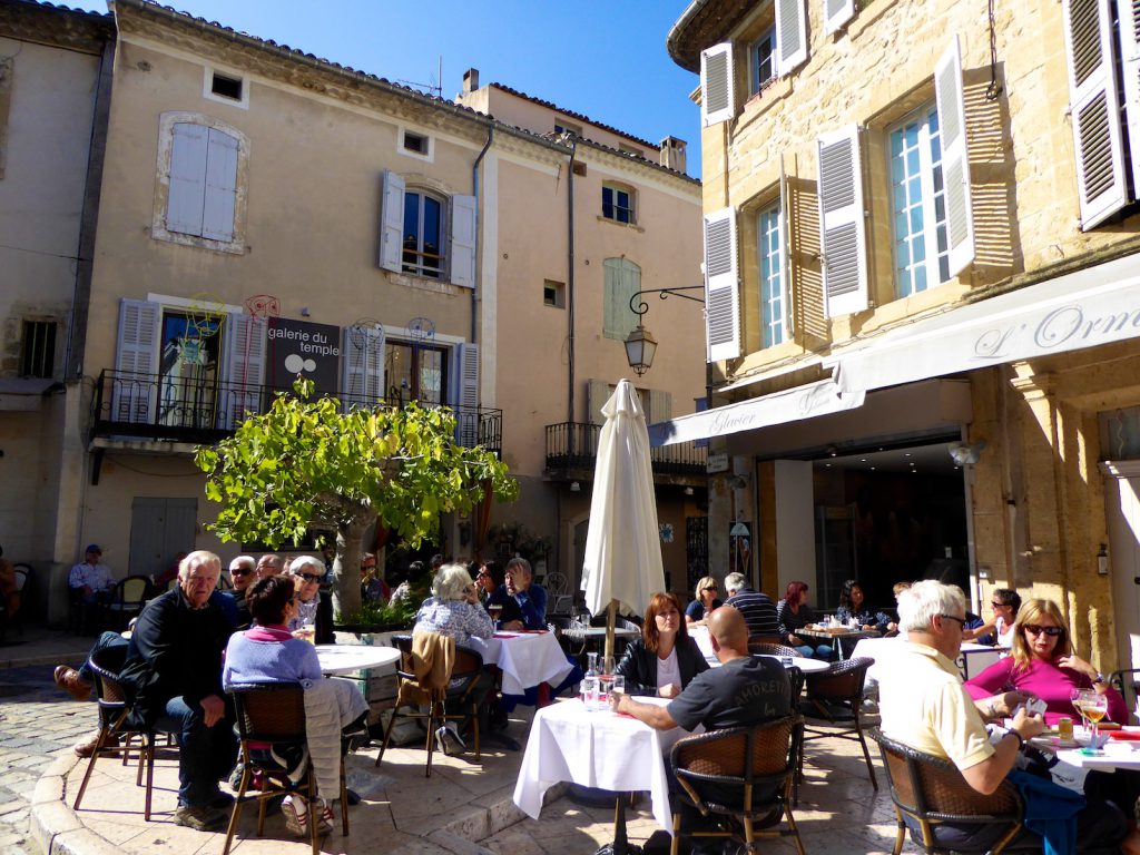 Lunch after the Lourmarin Market