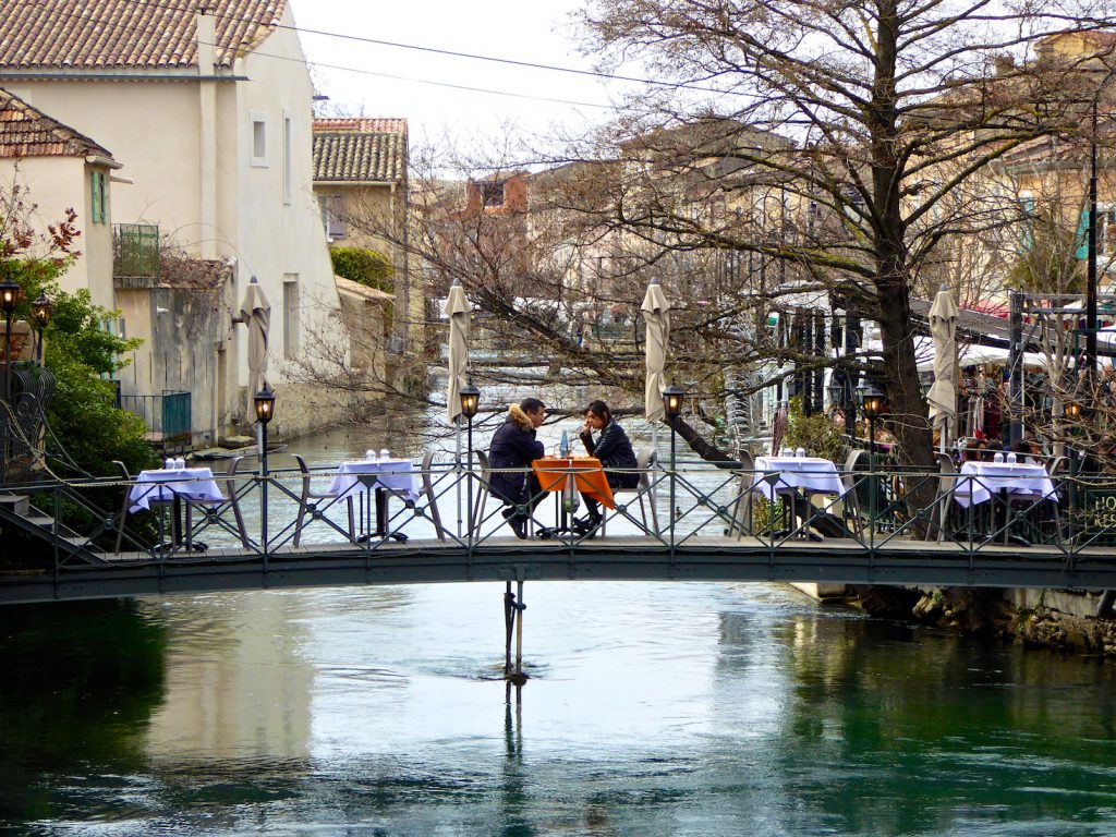 Lunch for 2 at Isle sur la Sorgue in winter!