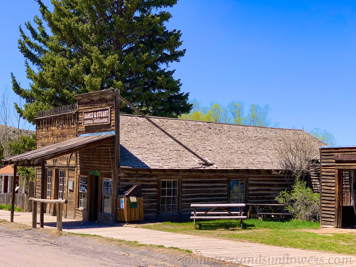 Historic buildings in Virginia City, Montana, USA