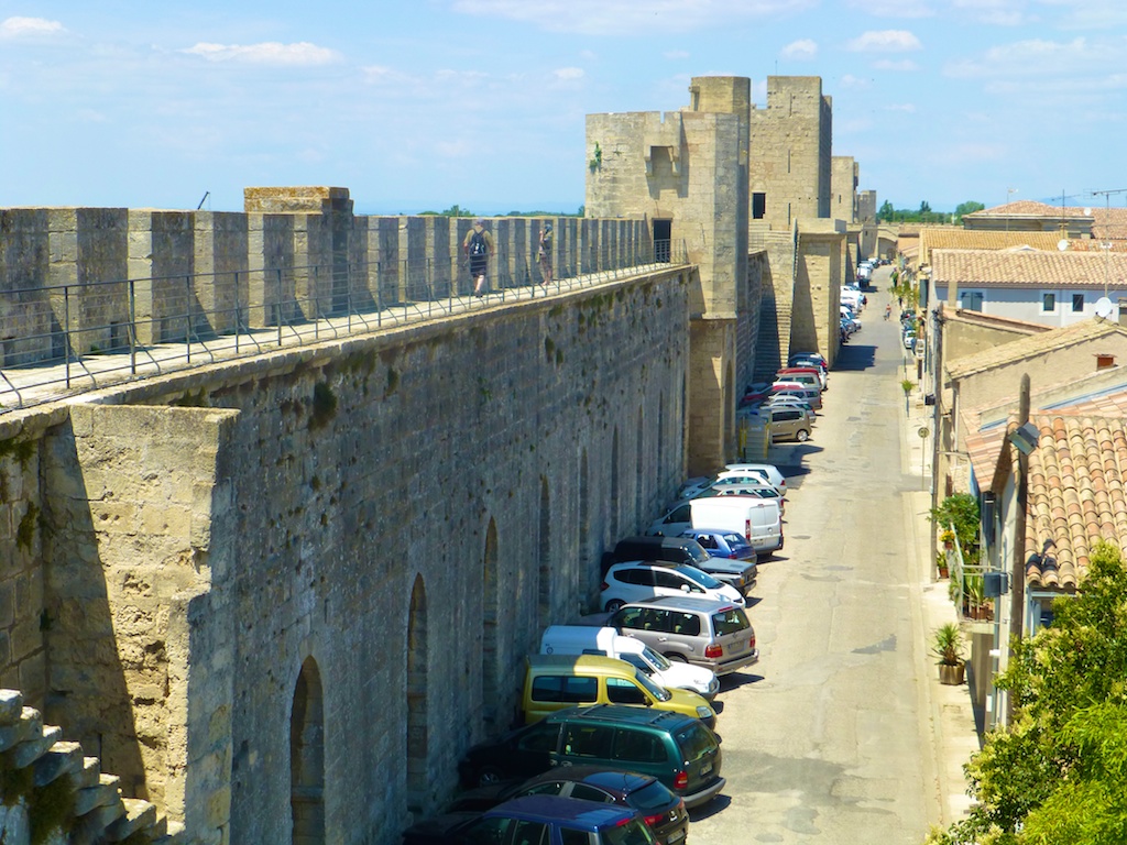 On the ramparts of Aigues-Mortes, Camargue, France