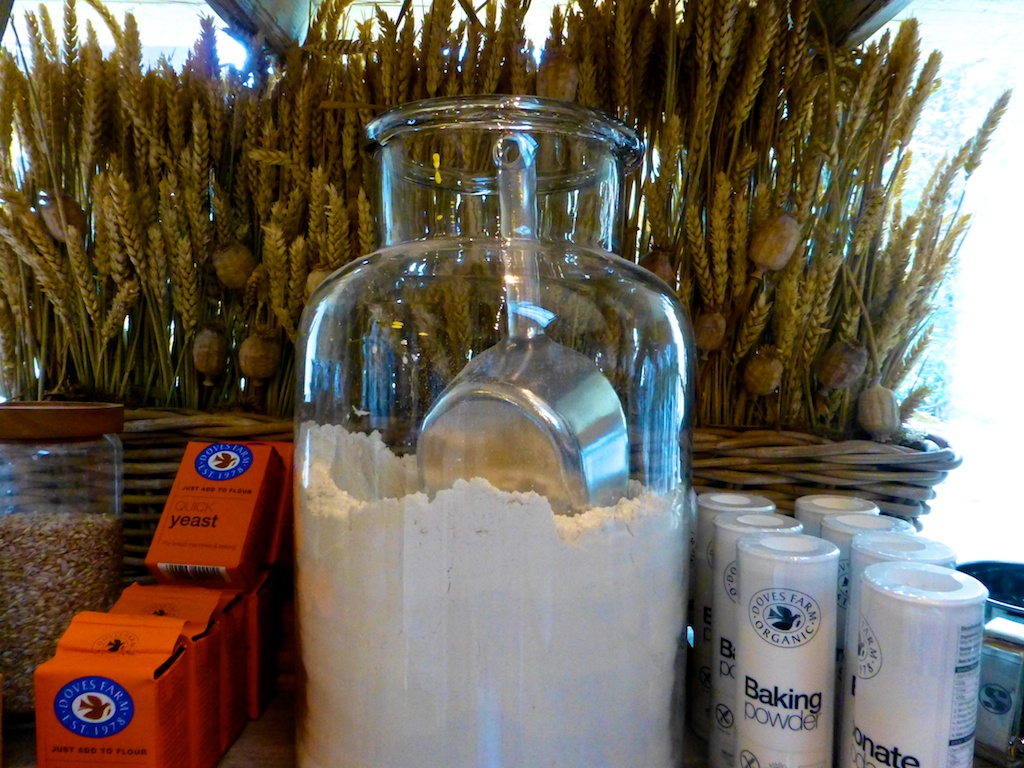 Organic bread flour Daylesford Barns in the Cotswolds