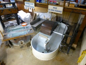 Paper production inside the Paper Mill in Fontaine de Vaucluse,France