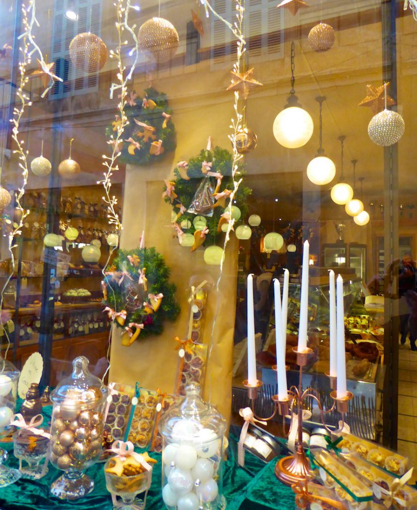 Patisserie window display in St Remy de Provence, Bouche du Rhone, Provence, France