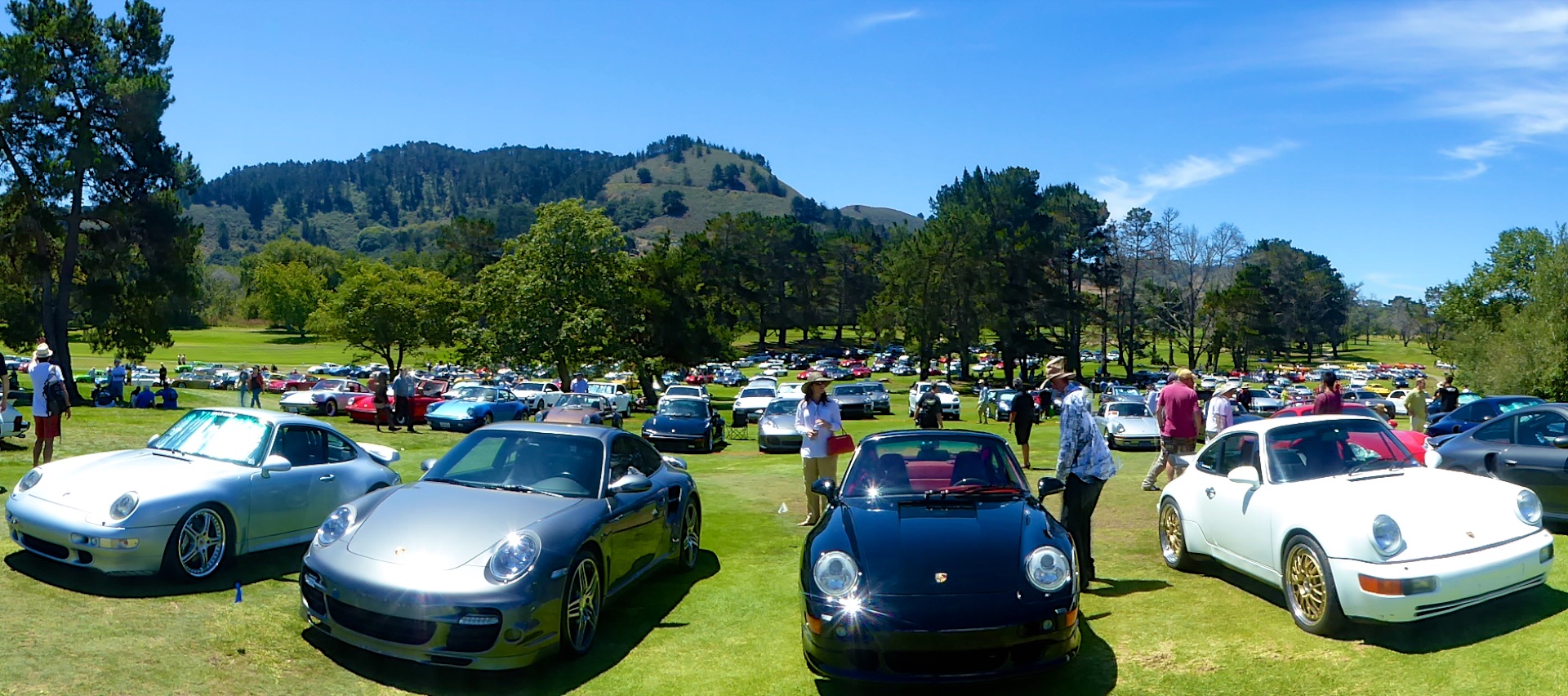Monterey Historics Porsche 911's at Porsche Werks Reunion, Carmel-by-the-Sea, California, USA