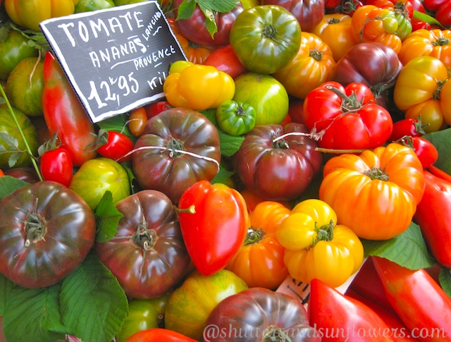 Fresh produce, tomatoes of Provence