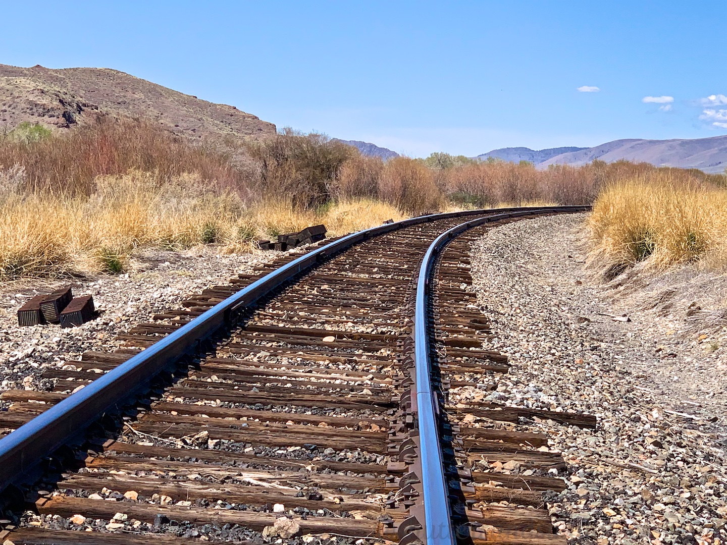 Railway near Melrose, Montana, USA