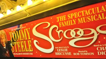 'Scrooge' at the theatre in London, England