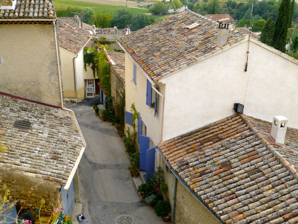 Shallow pitched Provencal roof tops