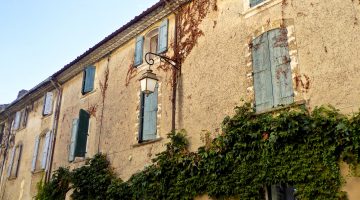 Shutters of Provence in Lourmarin Provence, France