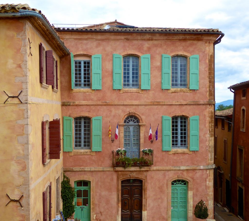 shutters of Provence in Roussillon, Luberon, Provence, France