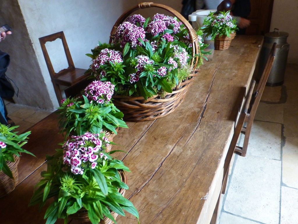 Staff dining room at Chateau de Chenonceau