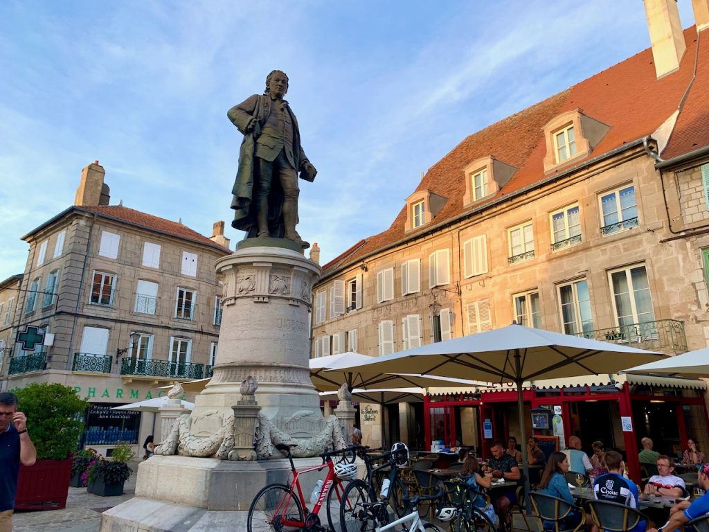 Statue of Denis Diderot, father of encyclopedia,,Langres, Haute-Marne, France