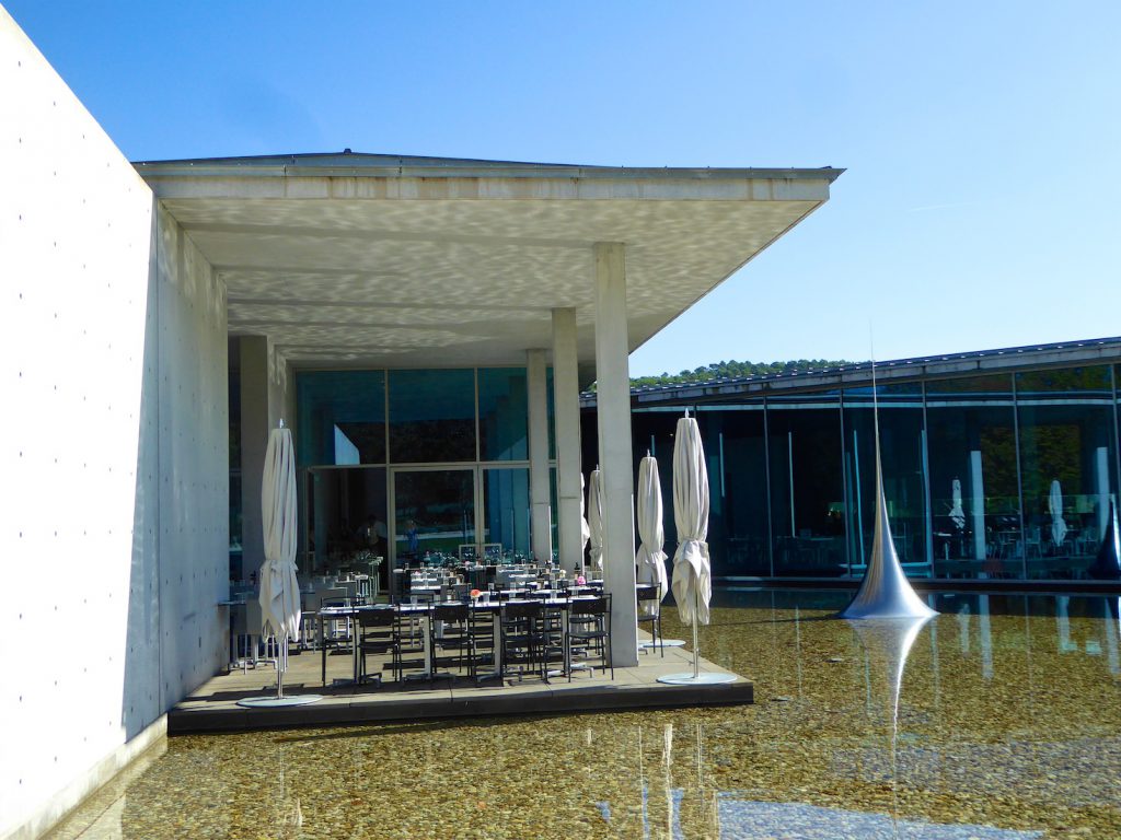 The Cafe at the Tadao Ando Art Center at Chateau La Coste, Le Puy-Sainte-Réparade, Bouches-du-Rhône, Provence, France