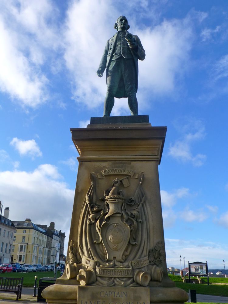 The Captain Cook Statue, Whitby, North Yorkshire, UK