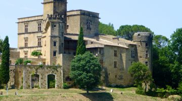 The Lourmarin Château in Lourmarin, Luberon, Vaucluse, Provence, France