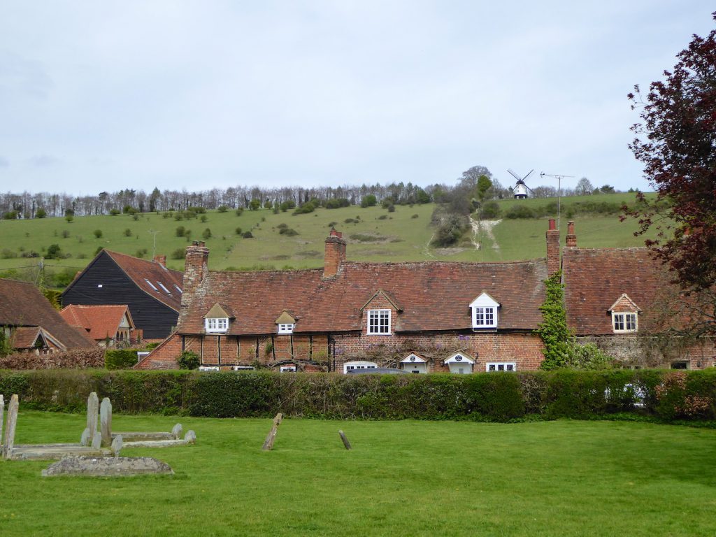 The Chitty Chitty Bang Bang Windmill in Turville, Buckinghamshire, England